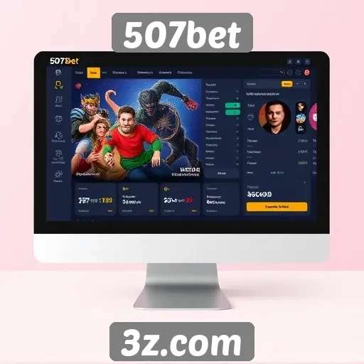 Interface do 507bet é amigável e intuitiva